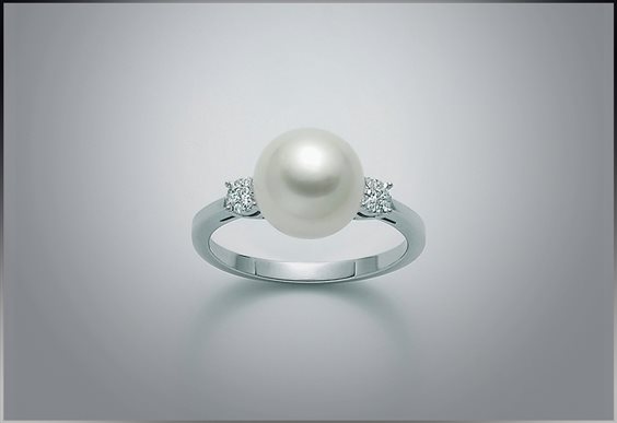 Anello Miluna Donna Le Perle in Oro bianco Perla 10.0 Ct PLI1621A-15 - PLI1621A-15